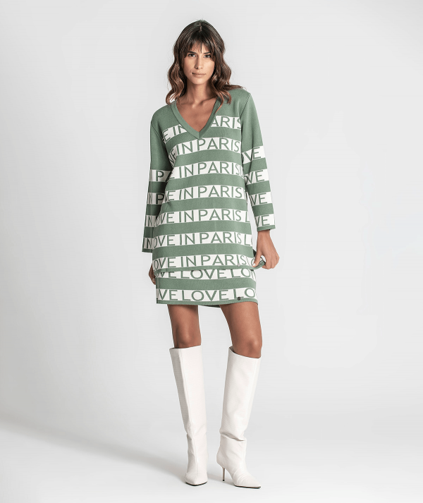 V-neck sweater...