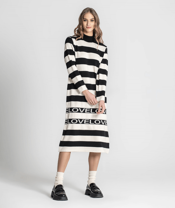 Vestido riscas love