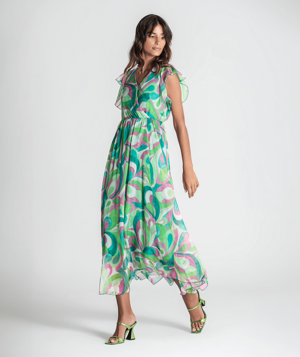 Dress with floral...