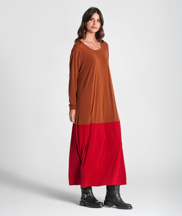 Vestido bicolor