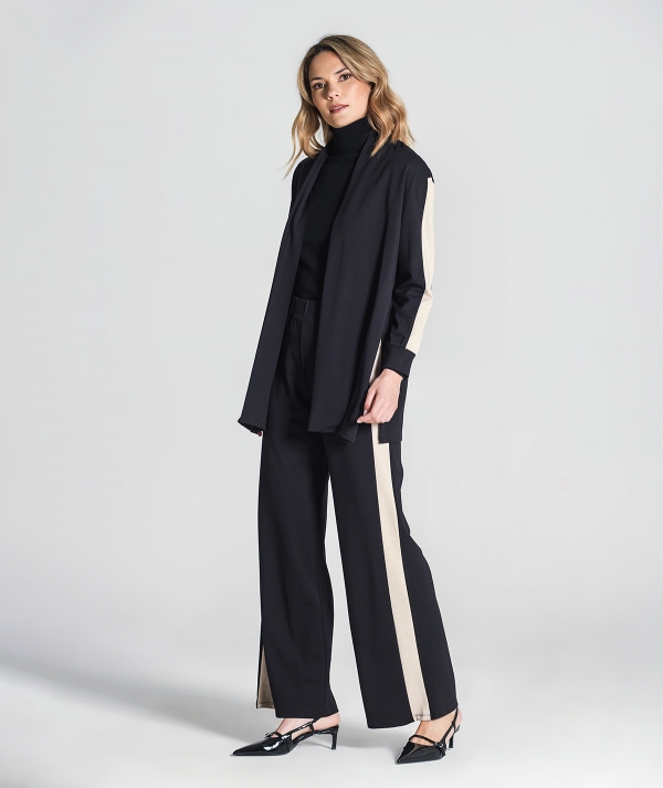 Jacket with stripes