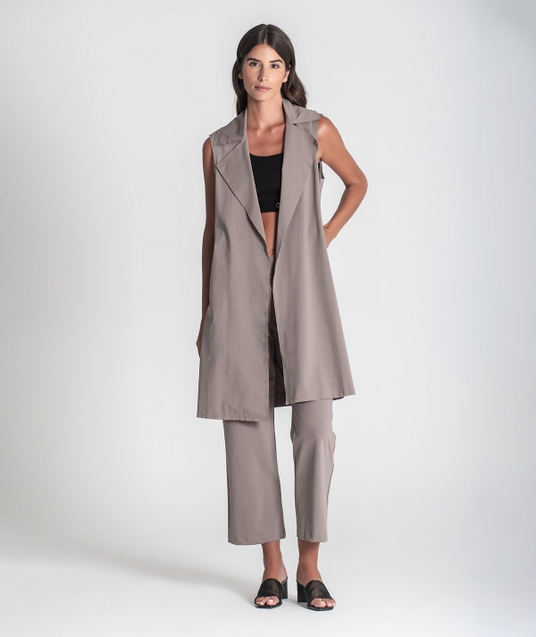 Long vest with...