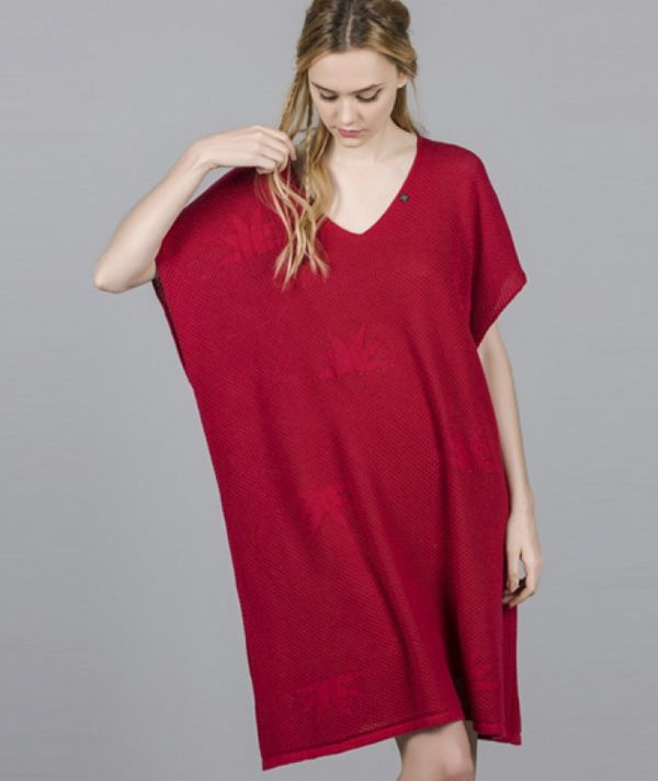 Dress with palm...