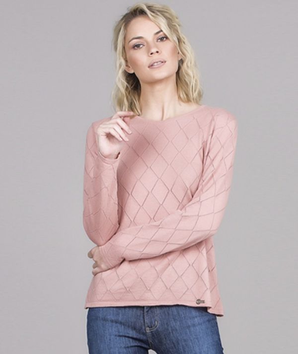 Knit sweater with...