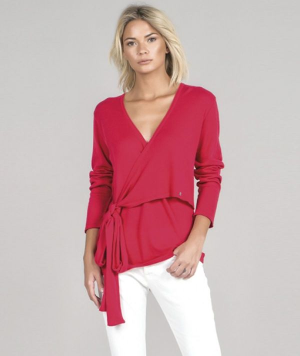 Crossed sweater