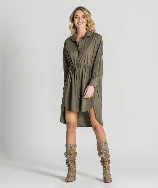 Dress with belt