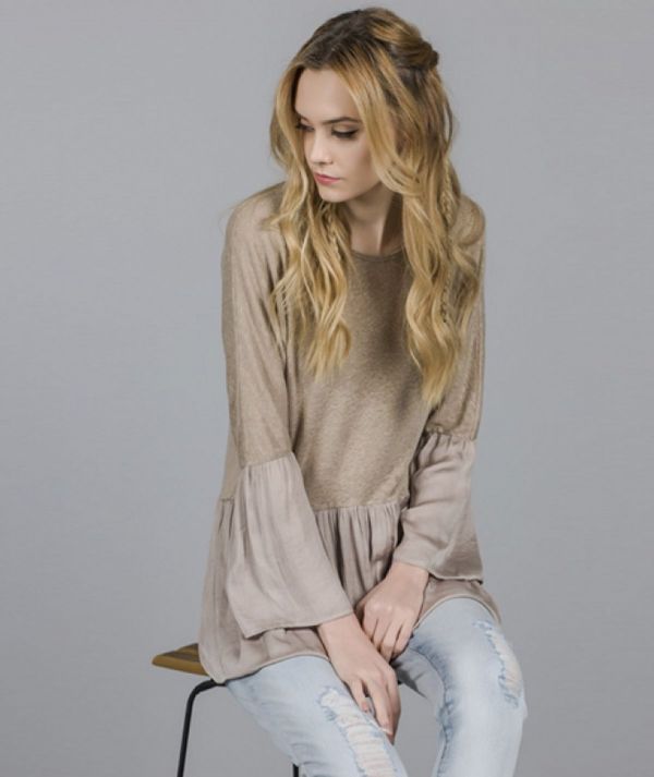 Blusa  folhos