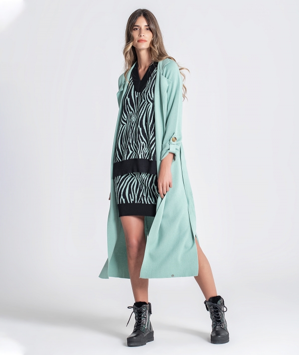 Long knit with...