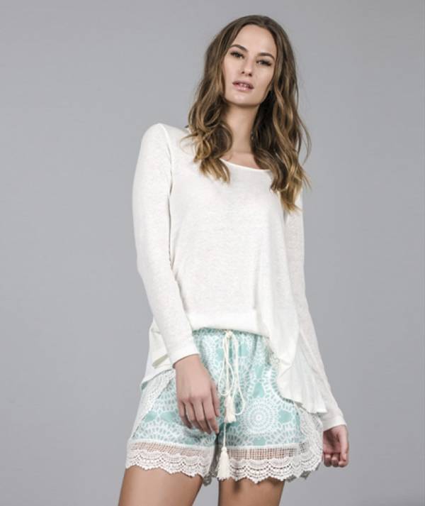 Shorts with lace...