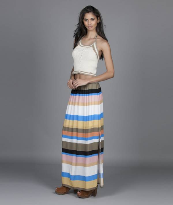 Long skirt with...