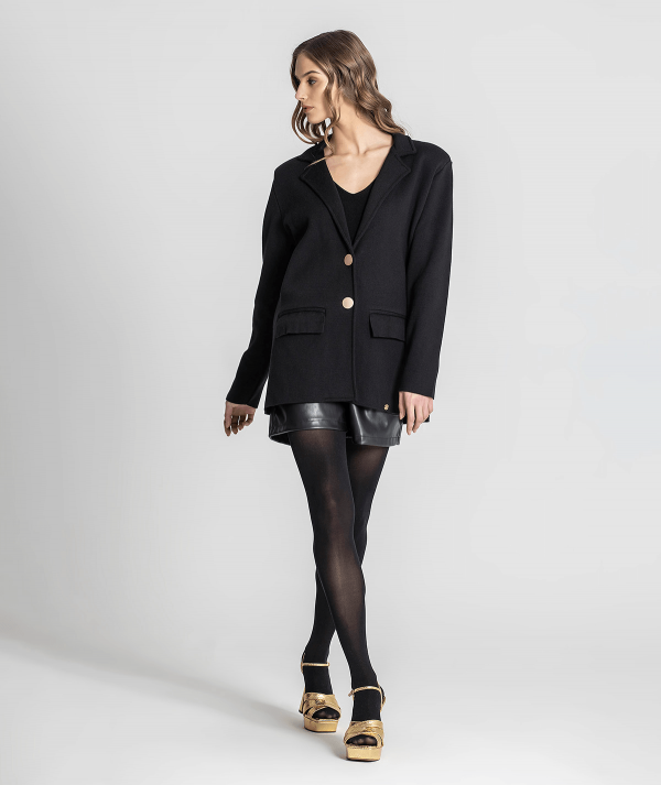 Blazer tricot com...