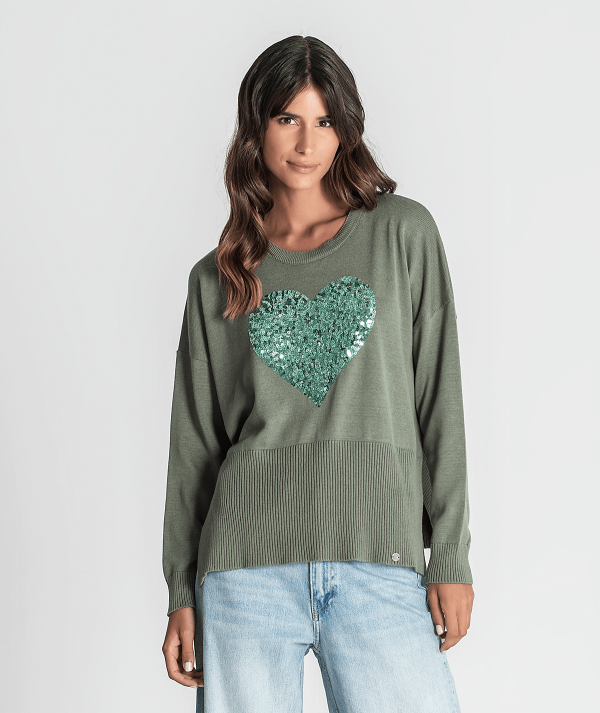 Sweater with heart