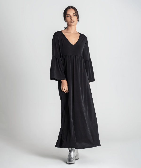 V-neck dress with...