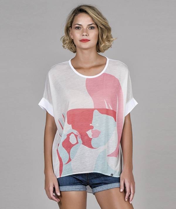Woman motif t-shirt