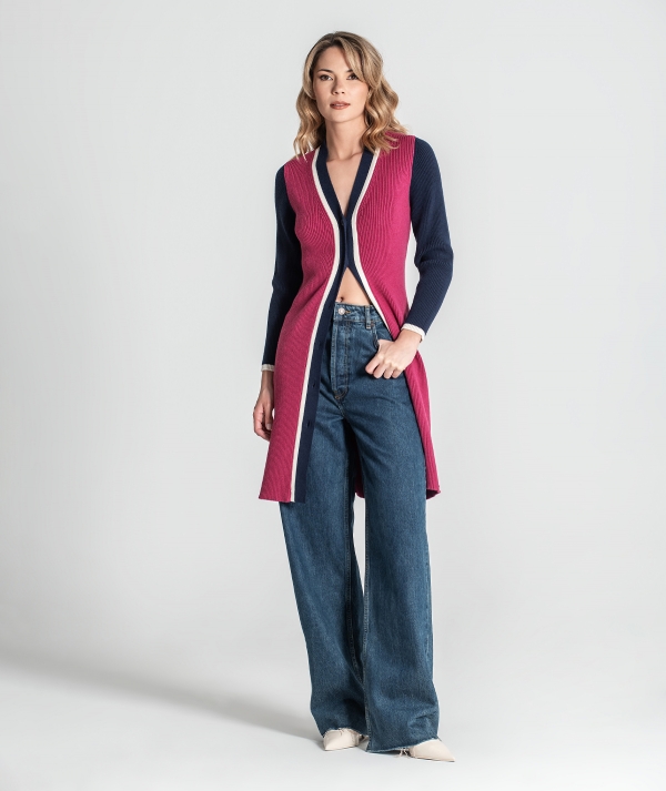 Ribbed dress with...