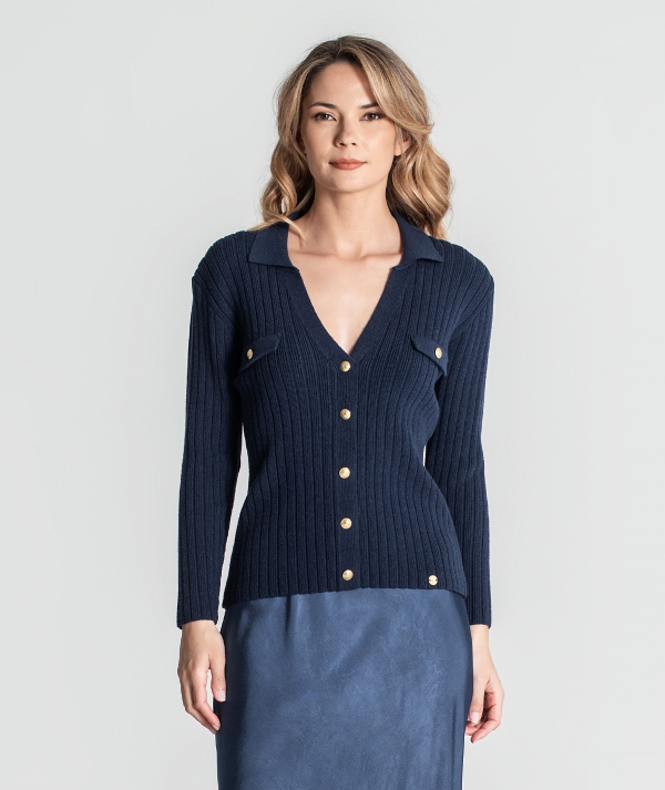 Ribbed sweater...