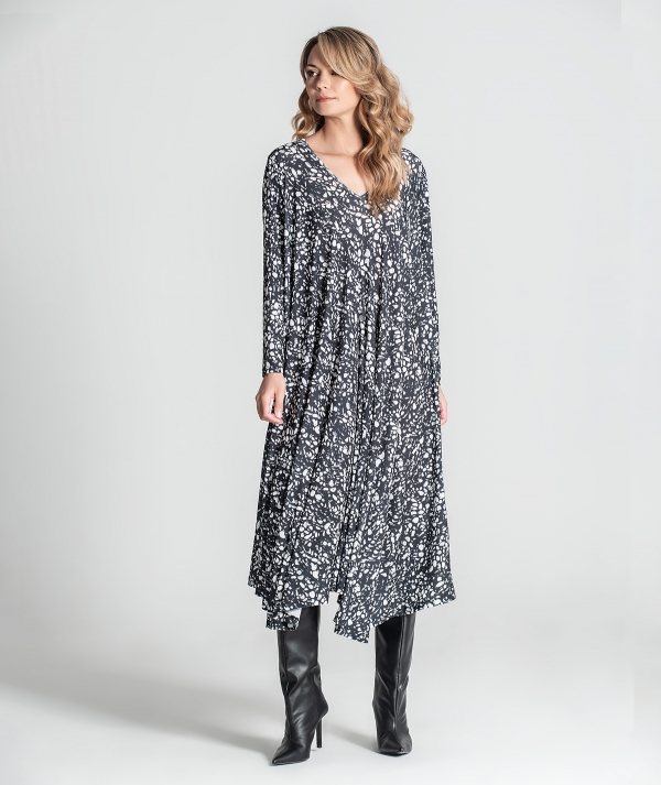 V-neck dress with...