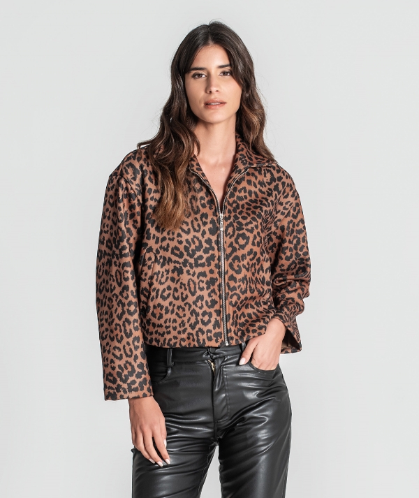 Bomber animal print