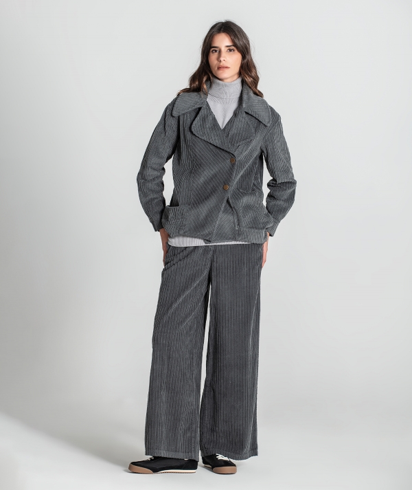 Cross-over coat...