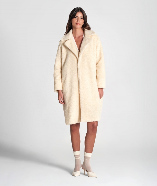 Long teddy coat