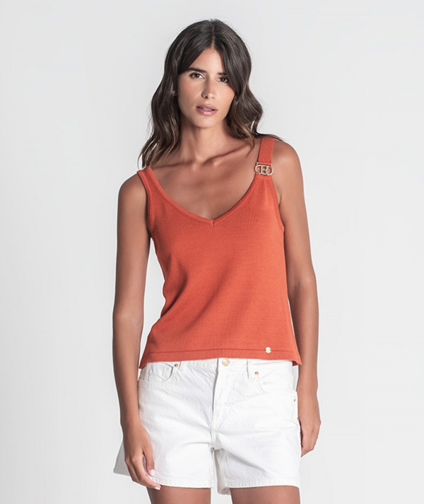 Top with gold buckle