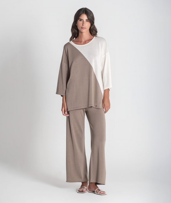 Camisola bicolor
