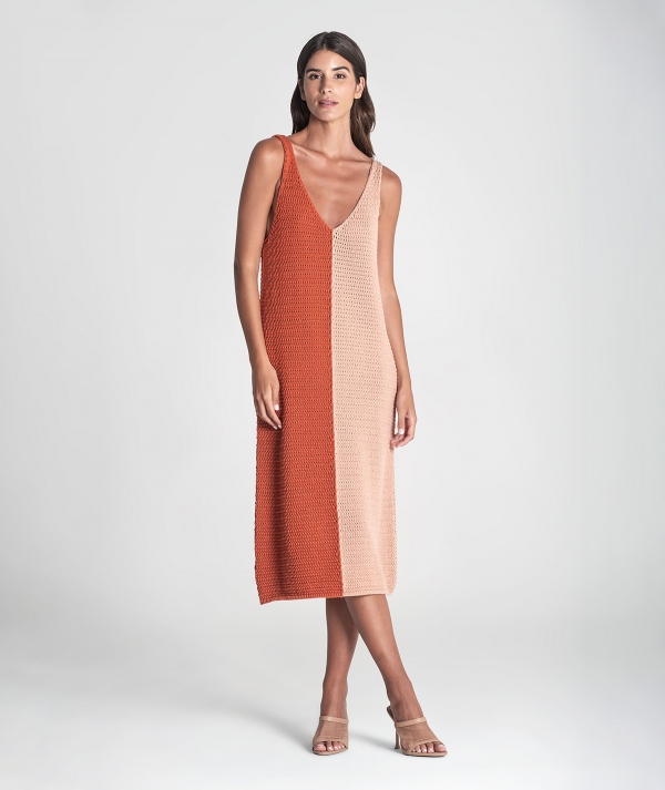 Vestido bicolor...