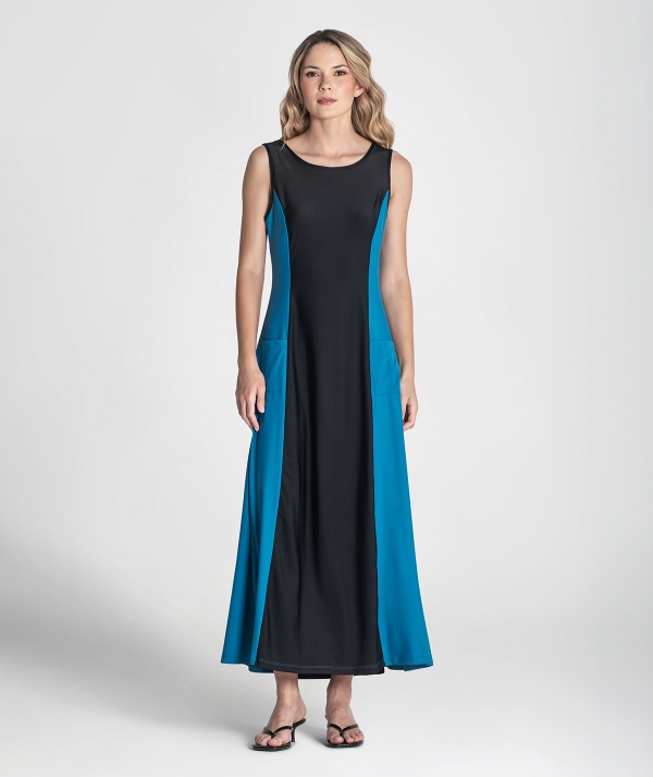 Vestido colorblock