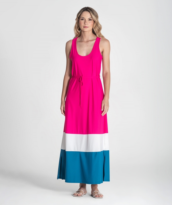 Vestido tricolor
