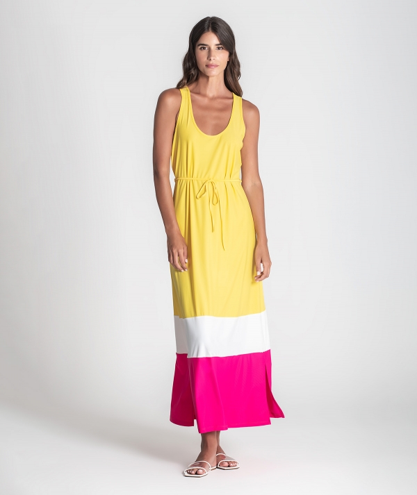 Three-tone dress
