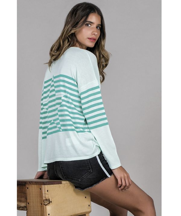 Striped sweater...