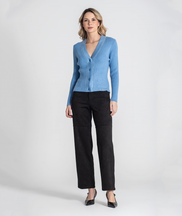 Ribbed cardigan