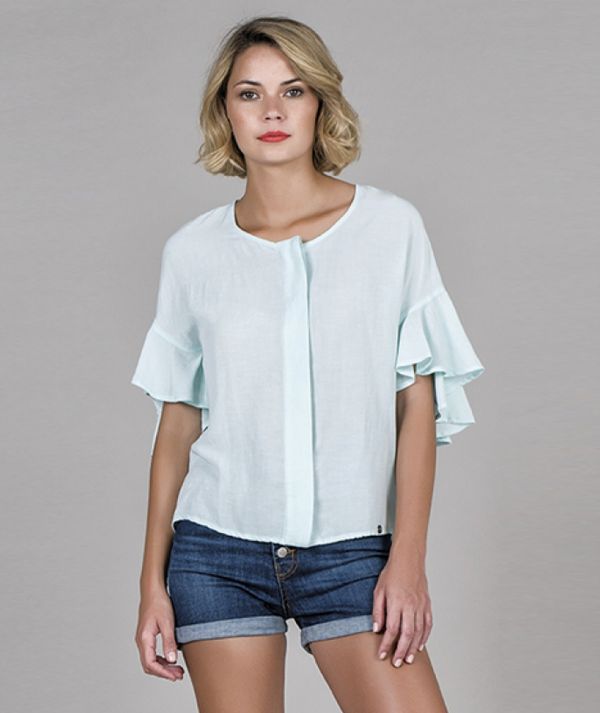 Frilled blouse
