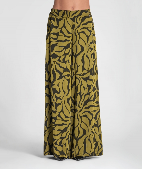 Satin wide-leg...