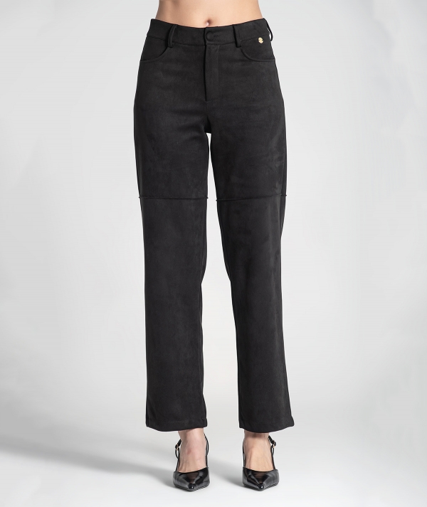 Calças largas com...