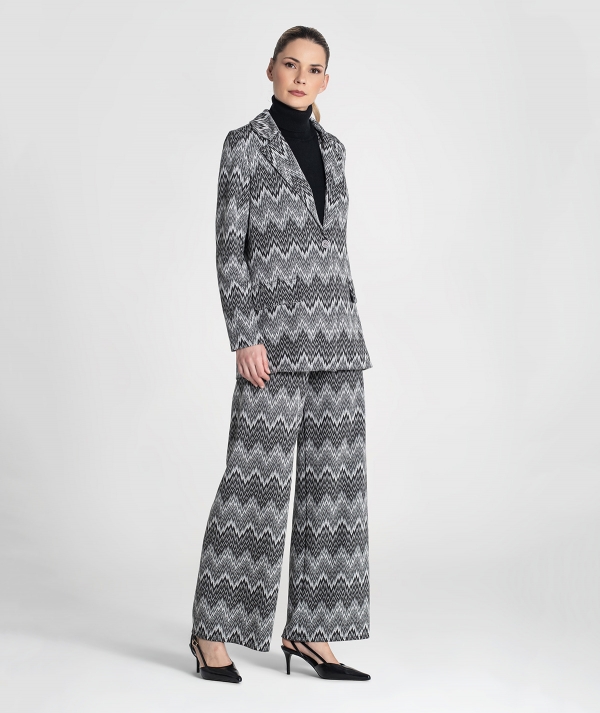 Shiny zigzag blazer