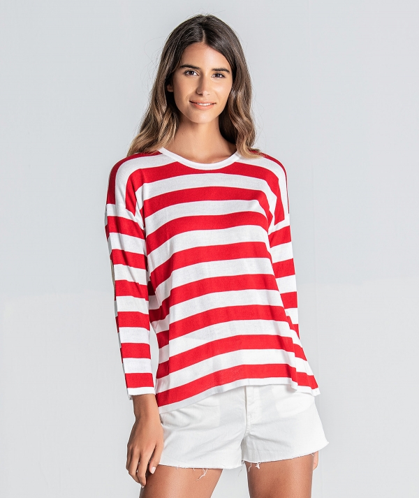 Striped sweater...