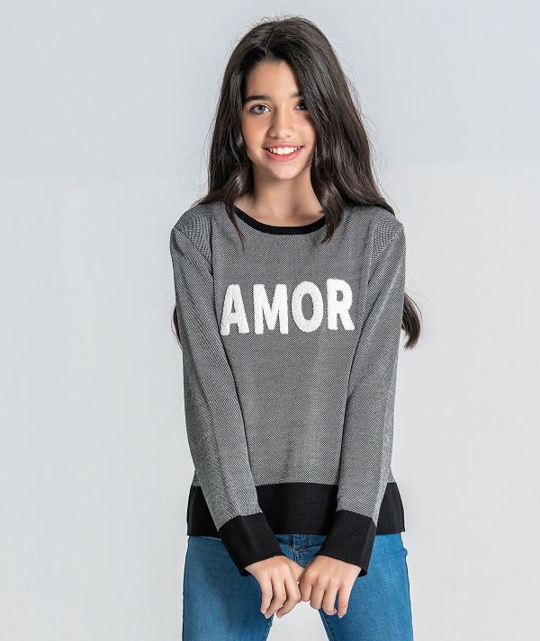 Sweater with amor...