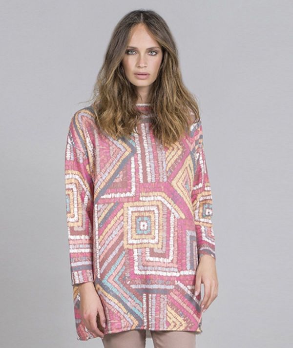 Tunic with tribal...