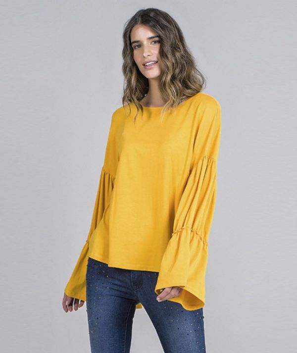 Frilled blouse