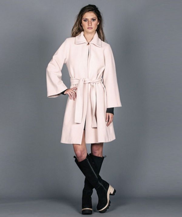 Coat with belt