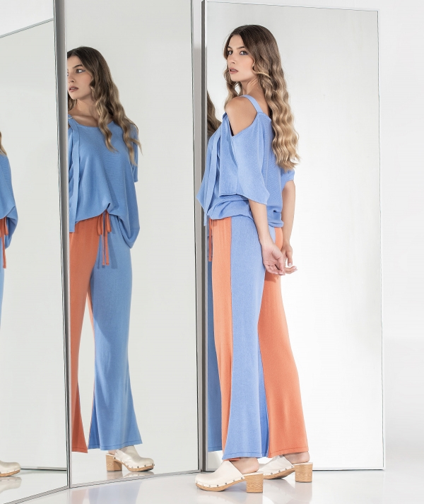 Bicolor trousers